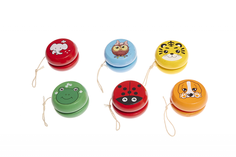 Yoyos Animaux Assortiment Vente en gros de jouets en bois